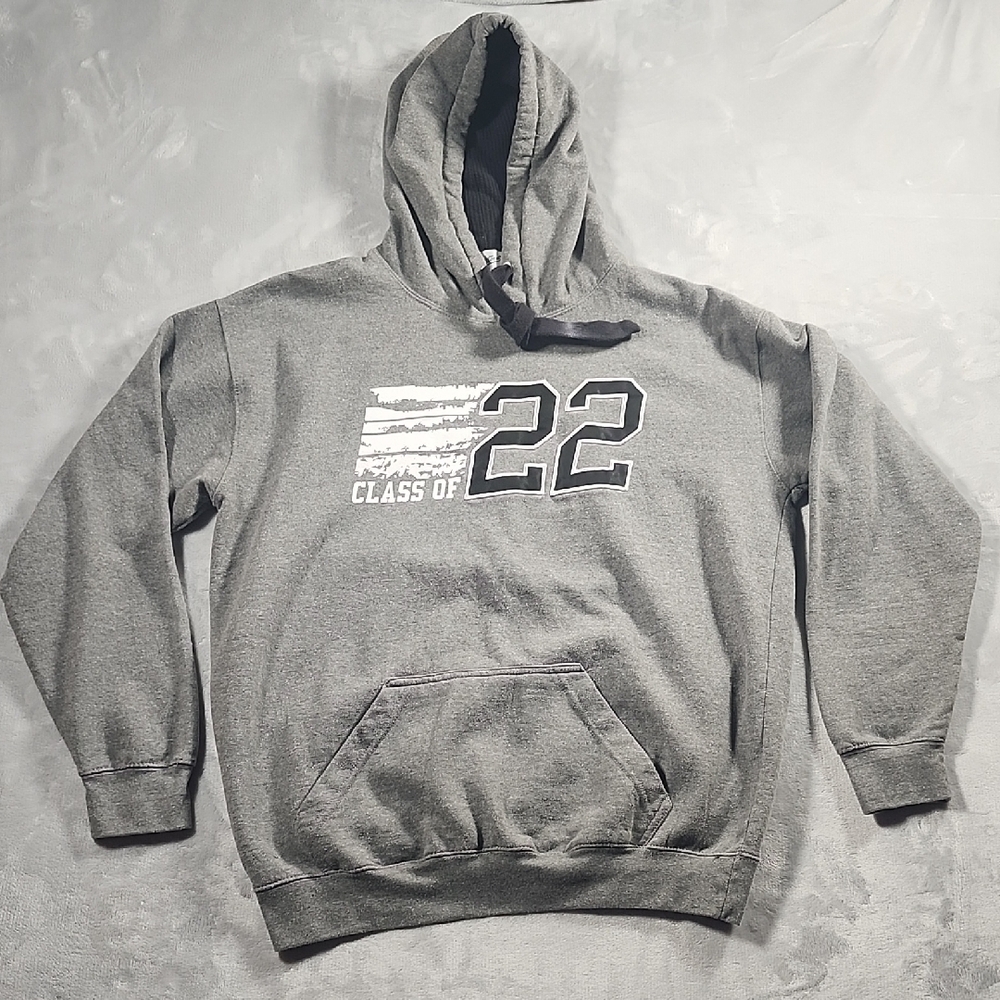 Gray Graphic Sweatshirt Hoodie